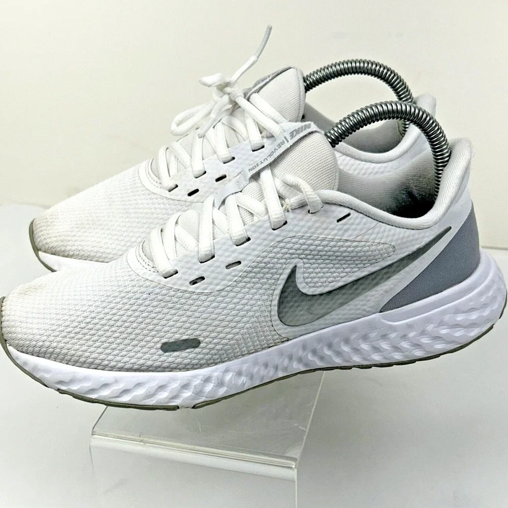 Nike Size 7.5 Revolution 5 White Running Shoes Sneakers WomensBQ3207-100‎